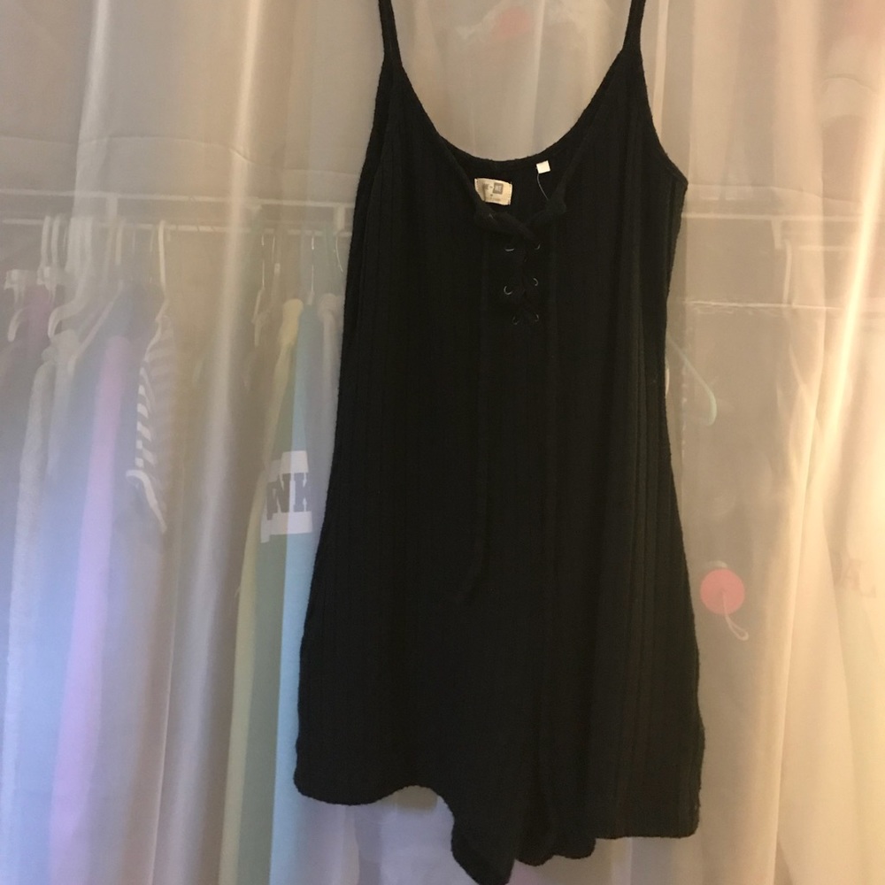 Black summer romper